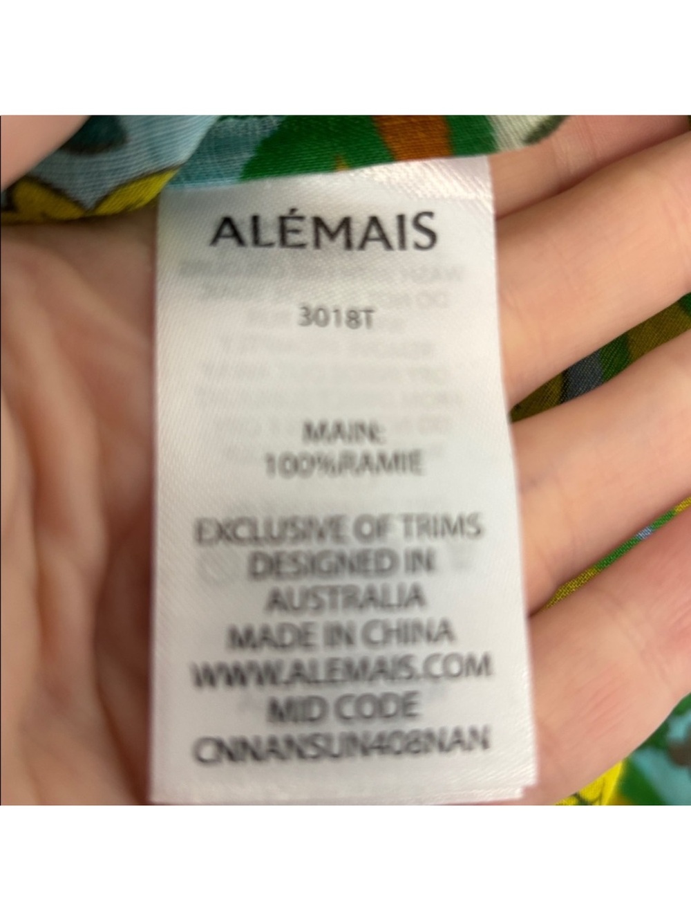 Alemais Multicolor Paisley Floral Print Silk Blouse - Picture 6 of 7